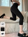 Womens High Waisted Capri Yoga Leggings Soft Stretch No See Through Workout Pants