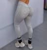 Womens Seamless Scrunch Butt Leggings with V Back Waist for Yoga and Gym Workouts