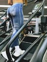 Womens Seamless Scrunch Butt Leggings with V Back Waist for Yoga and Gym Workouts