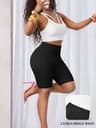 Womens High Stretch Biker Shorts Soft Low Waist Workout Yoga Shorts