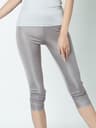 Womens Silk Viscose Knit Mid Calf Leggings With Stretch And Booty Lifting Fit 10