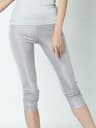 Womens Silk Viscose Knit Mid Calf Leggings With Stretch And Booty Lifting Fit 13
