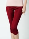 Womens Silk Viscose Knit Mid Calf Leggings With Stretch And Booty Lifting Fit 16