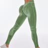 Womens Seamless V Back Booty Lifting Yoga Leggings for Gym and Fitness