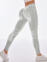 Womens Seamless V Back Booty Lifting Yoga Leggings for Gym and Fitness