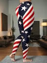 Womens High Waisted Yoga Leggings with Stretchy Fabric and Printed Designs