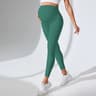 High Waist Maternity Leggings for Women Seamless Knit Yoga Pants with Belly Support