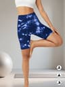 Womens High Waisted Tie Dye Biker Shorts For Yoga Running And Gym Workouts 9