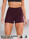 Womens High Stretch Biker Shorts With Soft Knit Fabric For Yoga And Running 8