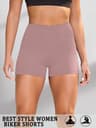 Womens High Stretch Biker Shorts With Soft Knit Fabric For Yoga And Running 9