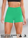 Womens High Stretch Biker Shorts With Soft Knit Fabric For Yoga And Running 11