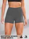 Womens High Stretch Biker Shorts With Soft Knit Fabric For Yoga And Running 6