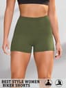 Womens High Stretch Biker Shorts With Soft Knit Fabric For Yoga And Running 12