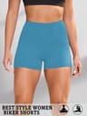 Womens High Stretch Biker Shorts With Soft Knit Fabric For Yoga And Running 13