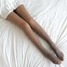 Womens Sheer Lace Pantyhose High Stretch Nylon Stockings with Booty Lifting Fit