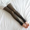 Womens Sheer Lace Pantyhose High Stretch Nylon Stockings with Booty Lifting Fit