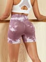 Womens High Waisted Tie Dye Seamless Workout Shorts With Butt Lifting Fit 7