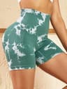 Womens High Waisted Tie Dye Seamless Workout Shorts With Butt Lifting Fit 6