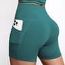 Womens High Waisted Yoga Shorts with Pockets for Running and Gym Workouts