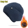 Unisex Winter Knit Bomber Hat with Warm Ear and Neck Coverage