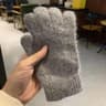 Unisex Winter Knit Gloves Thick Warm Full Finger Stretch Gloves for Outdoor Activities
