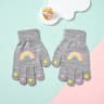 Kids Knitted Winter Gloves with Cute Cartoon Animal Designs