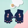 Kids Knitted Winter Gloves with Cute Cartoon Animal Designs