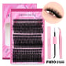 GROINNEYA DIY Lash Extension Kit Cluster Lashes With Bond  Seal For SalonQuality At Home 15