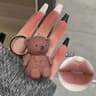 Keychain Mirror Lip Gloss Cute Bear Jelly Liquid Lipstick Waterproof Tinted Lip Glaze Nonstick Cup  1