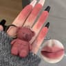 Keychain Mirror Lip Gloss Cute Bear Jelly Liquid Lipstick Waterproof Tinted Lip Glaze Nonstick Cup  5