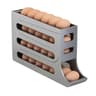 4 Tier Egg Organizer for Refrigerator Automatic Rolling Egg Dispenser Rack