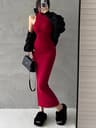 Elegant Dresses for Evening Party Ladies with Elastic Hip Wrap