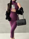 Elegant Dresses for Evening Party Ladies with Elastic Hip Wrap