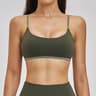 Womens Color Block PushUp Sports Bra  Breathable Fitness  Yoga Top 6
