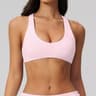 Womens Breathable Cross Back Sports Bra for Gym & Yoga