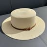 Womens Straw Beach Hat With Bow Flat Brim Panama Sun Hat 5