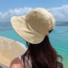 Foldable Wide Brim Sun Hat For Women With UV Face Cover 6