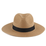 Straw Hat Summer Straw Fedora Hat with Ribbon Band