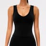 Womens Longline Strappy Open Back Sports Bra Yoga Tank Top 3