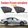 Premium Breathable Mosquito Net Window Screen Set For Front And Rear Windows UV Protection Car Suns 6
