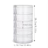 Rotating Jewelry Storage Box Makeup Storage Rack Bracelet Earring Organizer Rotating Plastic Displa