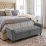 Storage Ottoman With Upholstered Tufted Design End Of Bed Storage Bench For Living Room And Bedroom 6