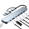 USB C 3.0 HUB Type C to Multi 4K HDMI Monitor Video Converter, Ethernet VGA PD Power Adaptor Docking Station Laptop