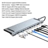 USB C 3.0 HUB Type C to Multi 4K HDMI Monitor Video Converter, Ethernet VGA PD Power Adaptor Docking Station Laptop