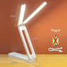 Multi functional Folding Reading Desktop Desk Lamp, Eye Protection LED Desk Light, Infinite Dimming for Bedroom