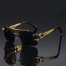 Golden Edge Frameless Sunglasses Anti Glare UV Protection Unisex Shades