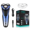 Waterproof Rotary Electric Shaver with Pop Up Trimmer and LED Display