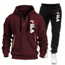 Men Casual Fitness Hoodie And Jogger Pants 2Piece Set 3