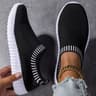 Womens Breathable Knit Sneakers Lightweight Lace Up Outdoor Mesh Shoes 2