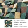 3D Wooden Mosaic Wall Art Acoustic Diffuser Panel For Home Or Office Decor 7